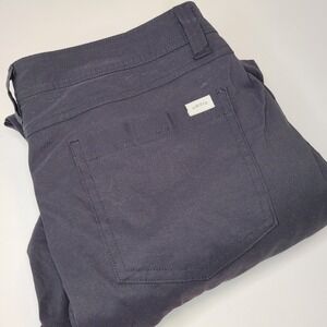 Orvis Black Fleece Lined Nylon Pants Size 32X29‎
